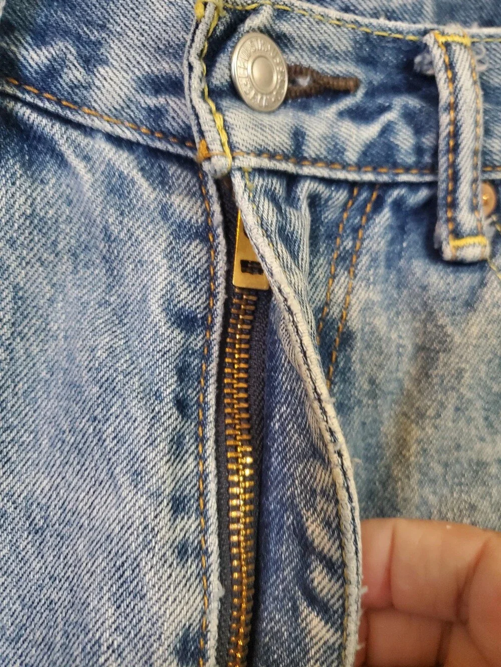 Levi's 505 Light Blue Straight Men's Jeans 34/32 100% Cotton